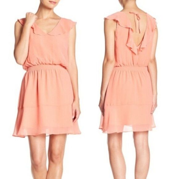 Cupcake And Cashmere Babydoll Chiffon Iniko Blouson Dress - Picture 5 of 15